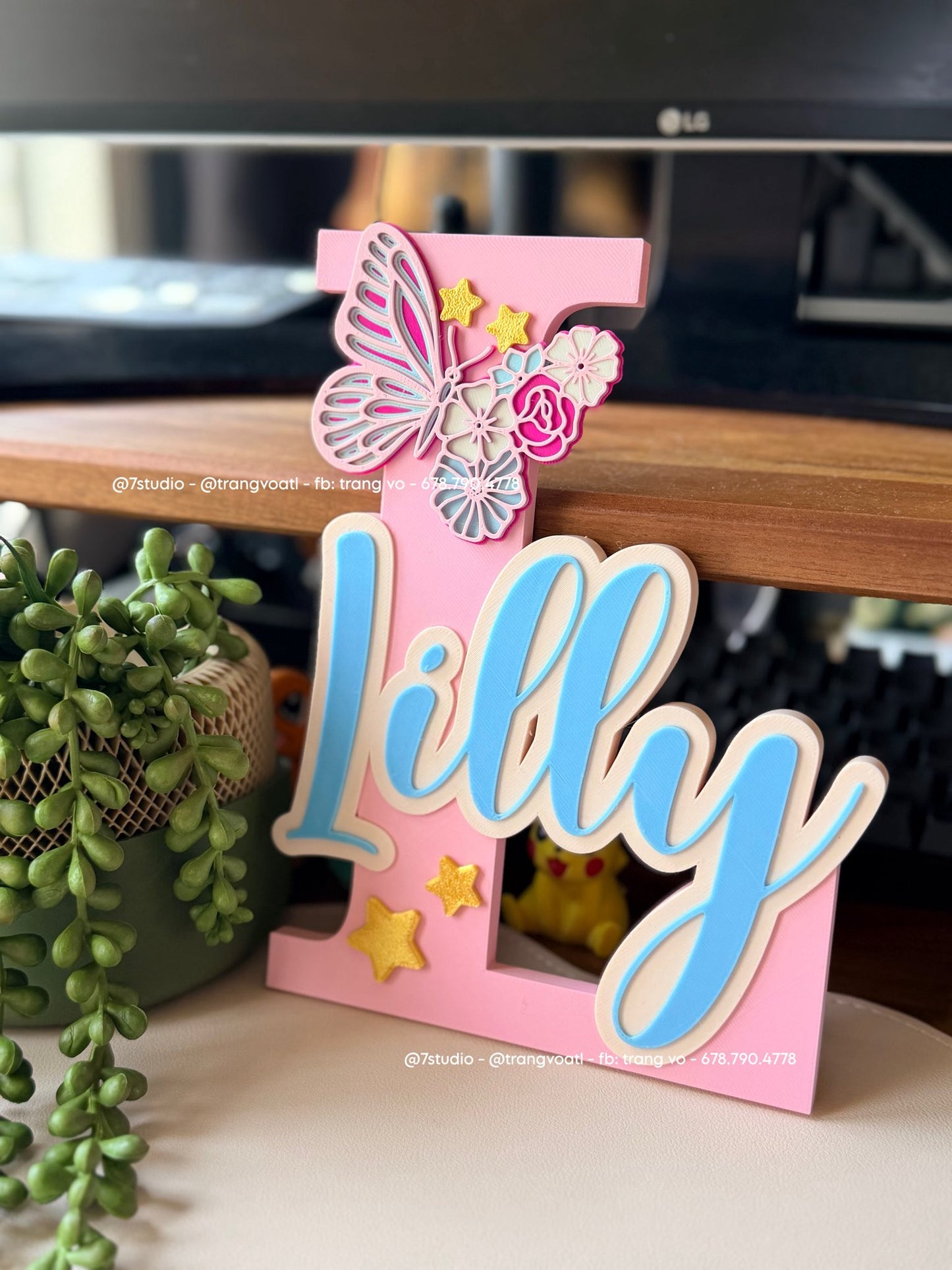 Name with Butterfly theme