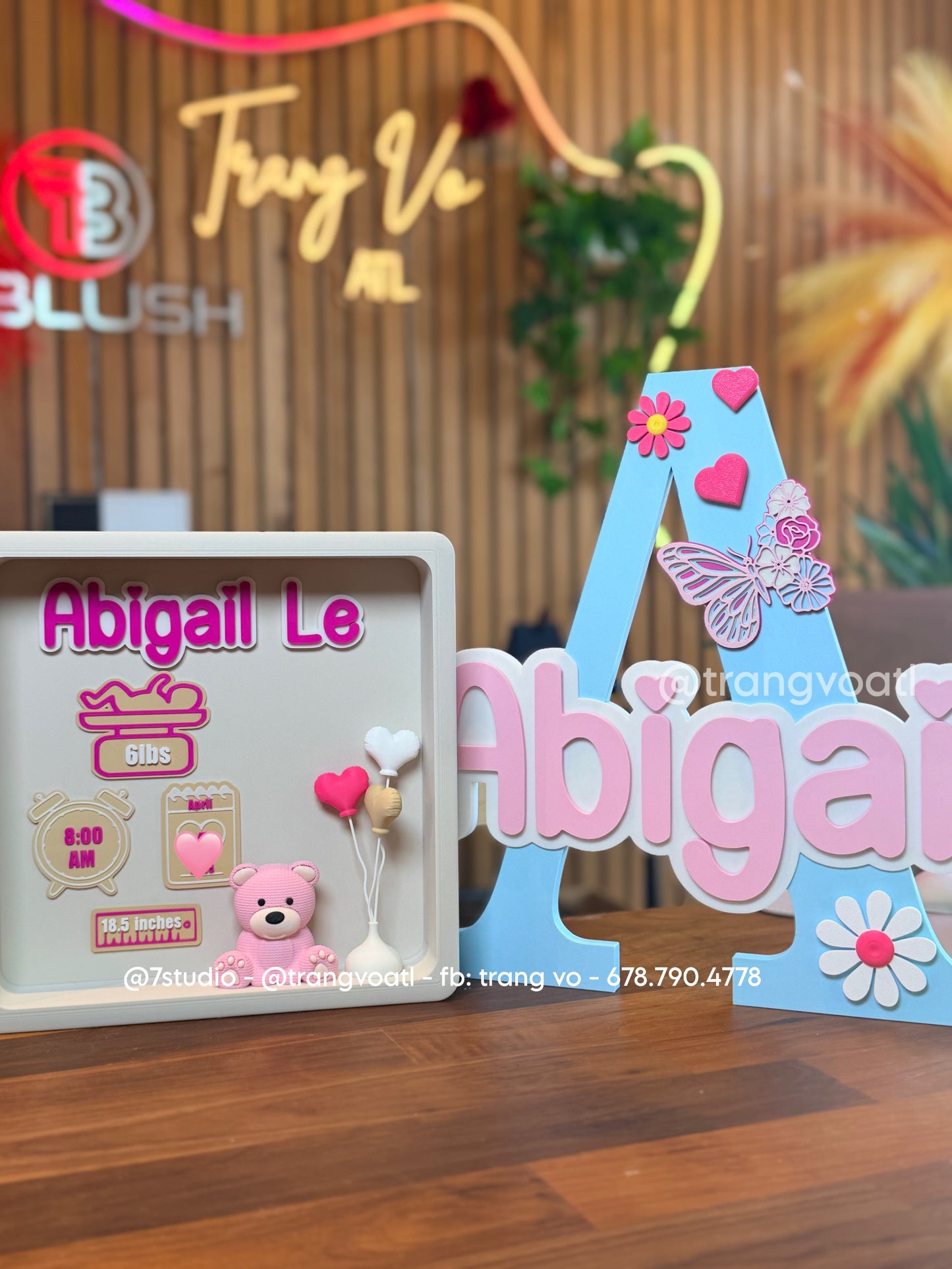 Birth Stats Box nursery