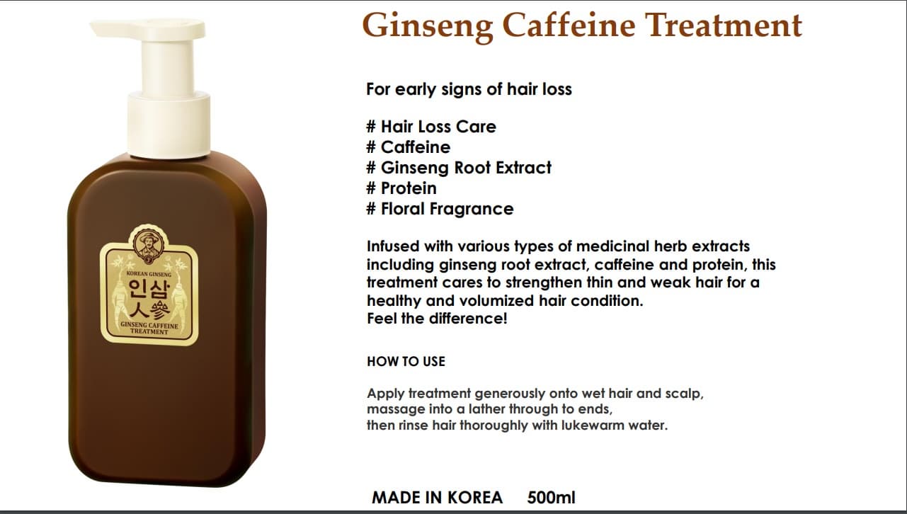 GINSENG CAFFEINE Hair Care - Gội xả nhân sâm cà phê