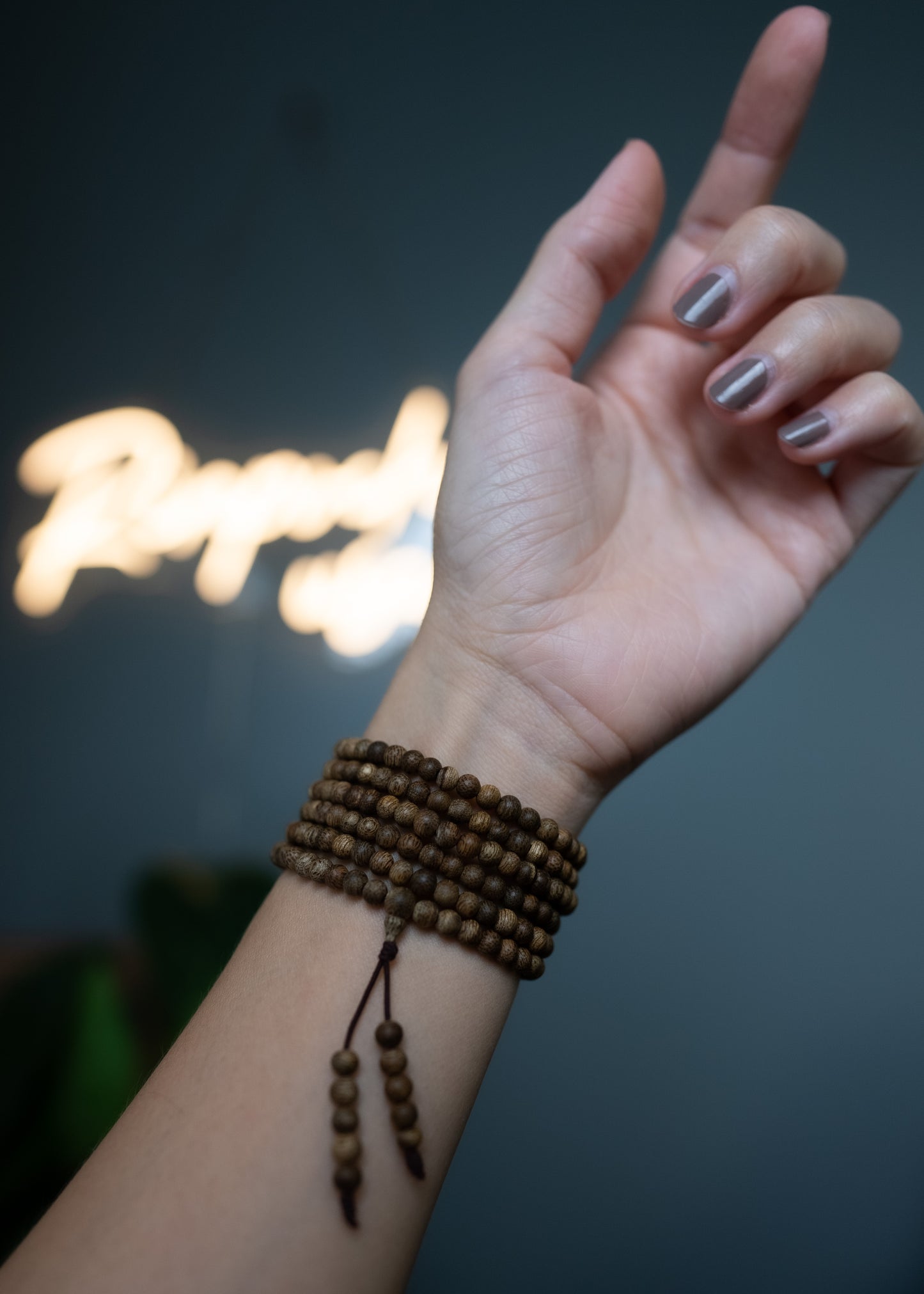 Vòng Trầm Hương Campuchia 216 Hạt 4ly