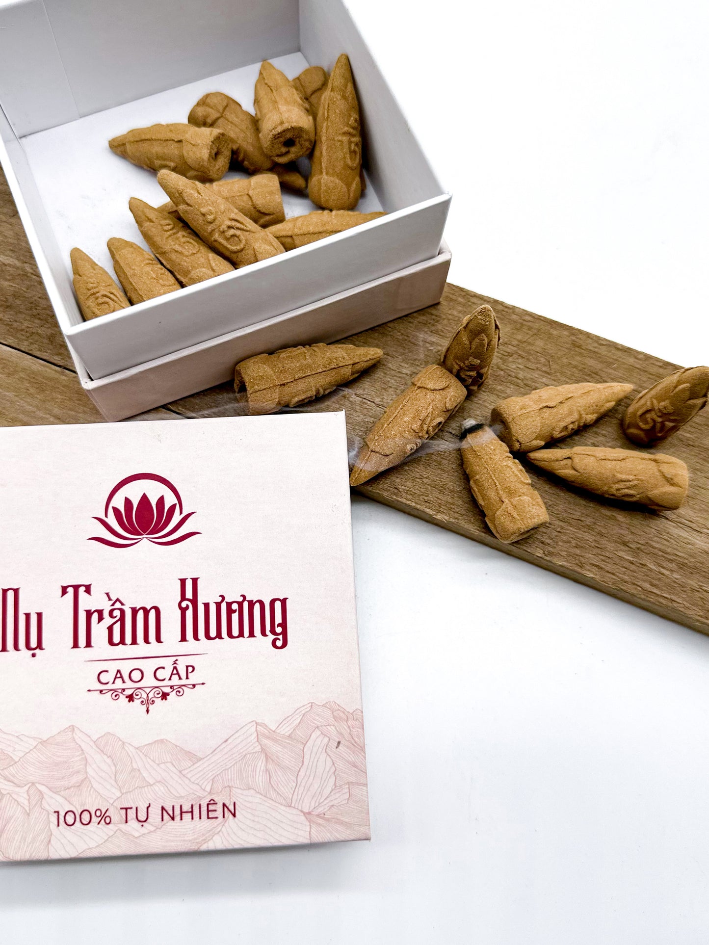 Nụ Trầm Hương Tự Nhiên - Agarwood Incense Cones High Quality