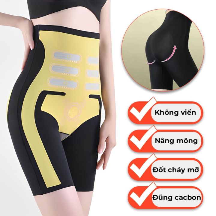SPANDEX Quần Định Hình Siết Eo