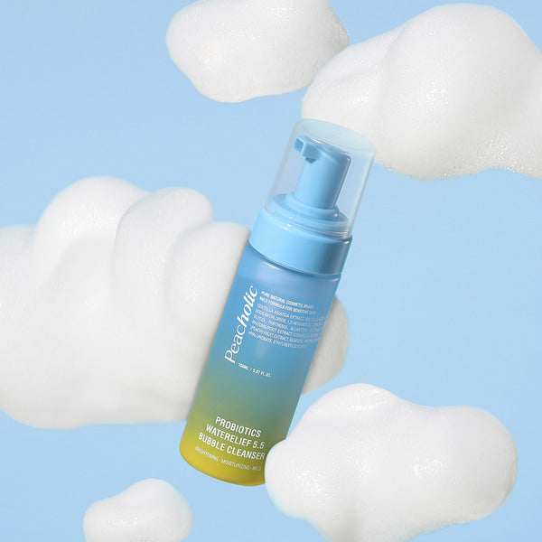 PEACHOLIC Probiotics Waterelief 5.5 Buble Cleanser - Rửa mặt tạo bọt