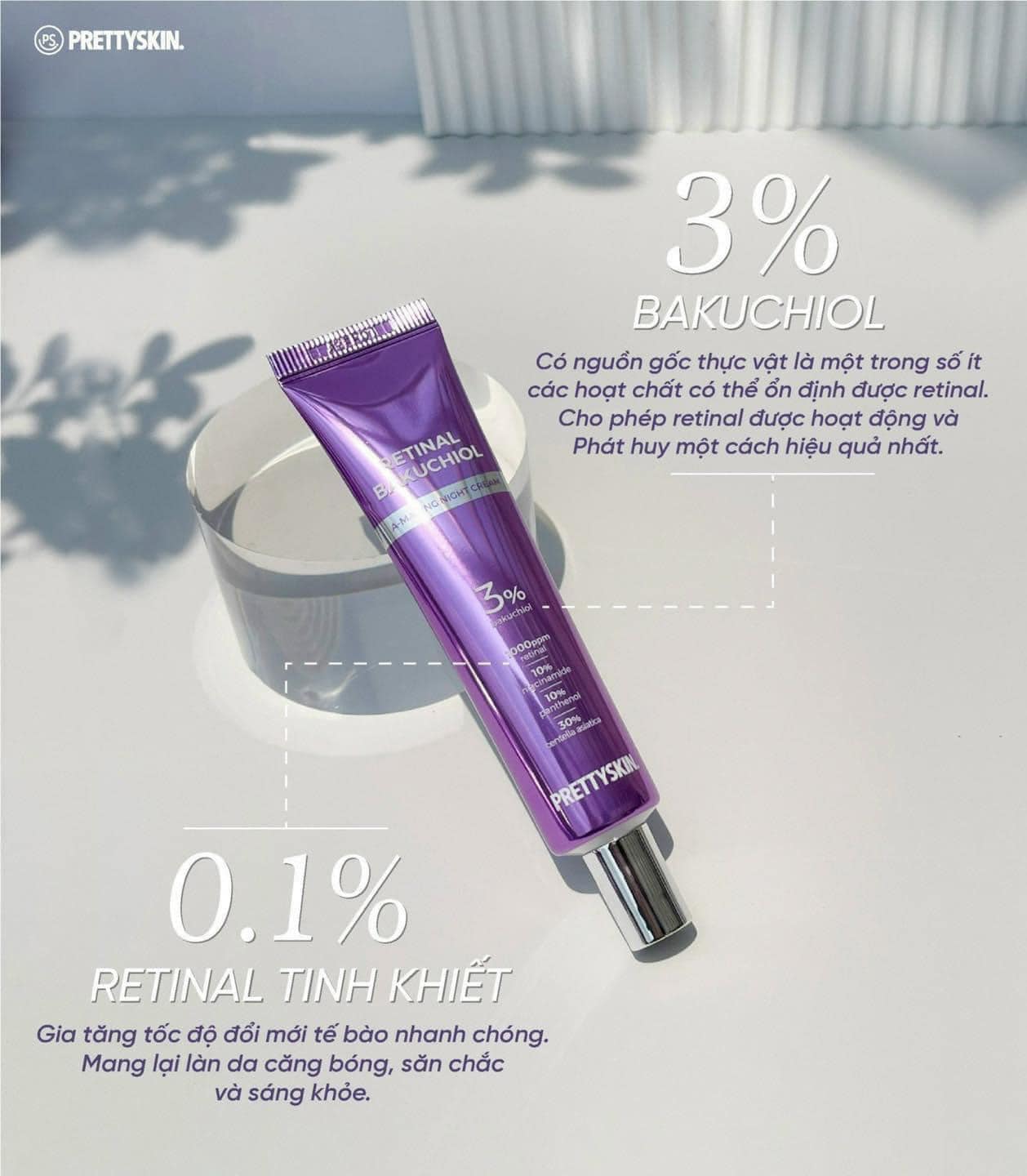 PRETTYSKIN RETINAL Bakuchiol A-Mazing Night Cream