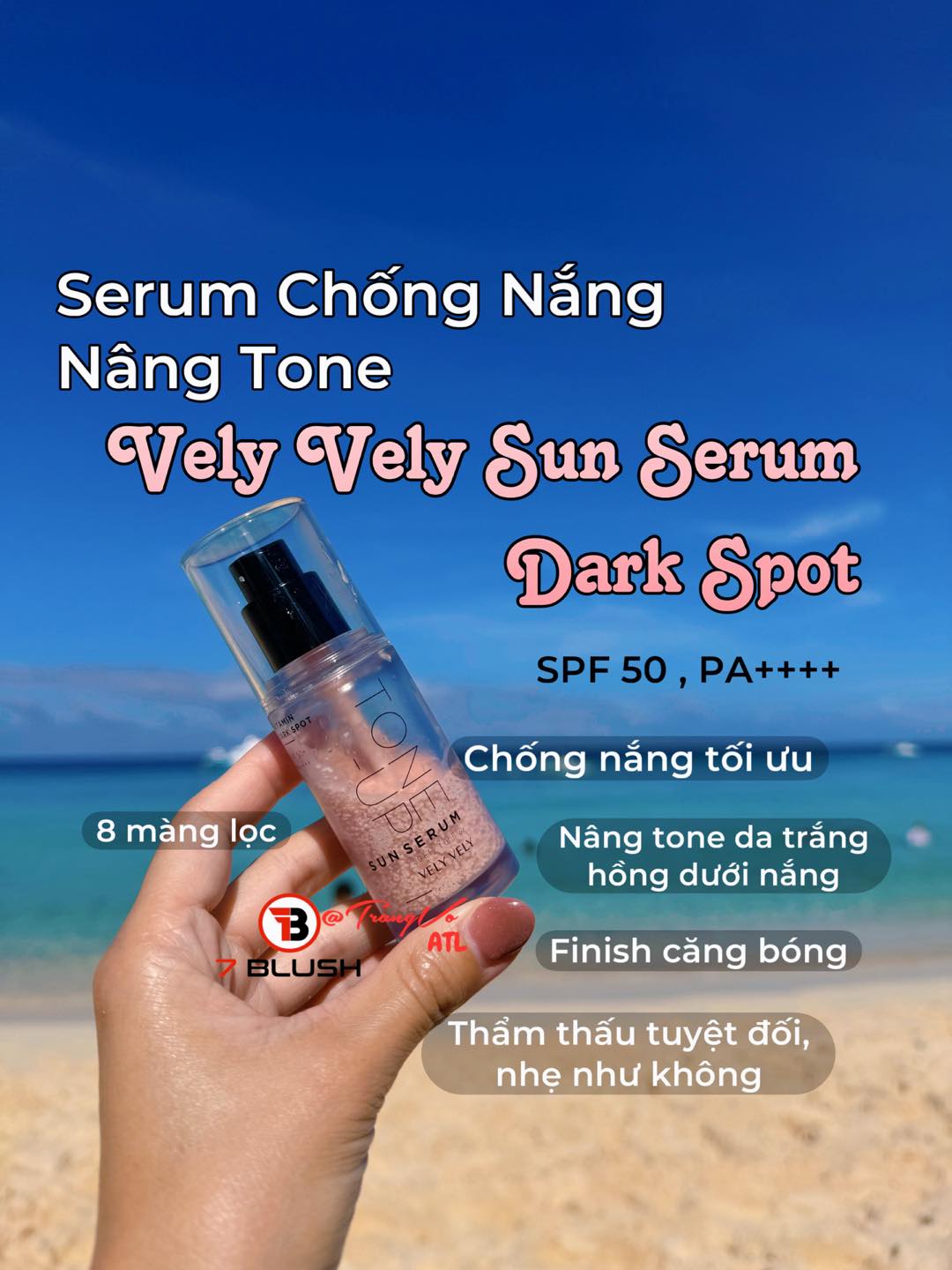 VELY VELY Vitamin Dark Spot Tone Up Sun Serum SPF50