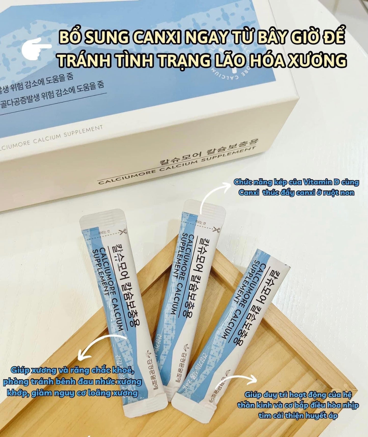 Calciumore Cacium Supplement Canxi Váng Sữa Hữu Cơ