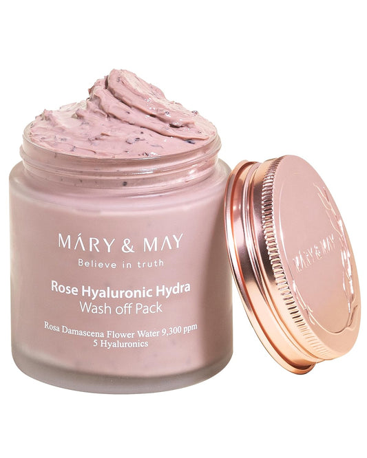 MARY & MAY Rose Hyaluronic Hydra Wash Off Pack
