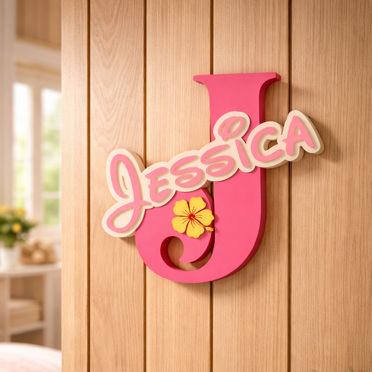Custom Kid Name Door Sign GLOW IN THE DARK