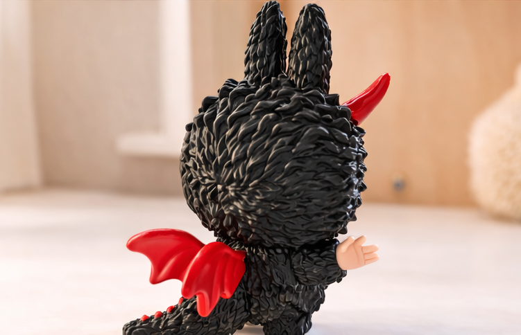 LABUBU Zimomo Archangel Figure Rotating Eyes