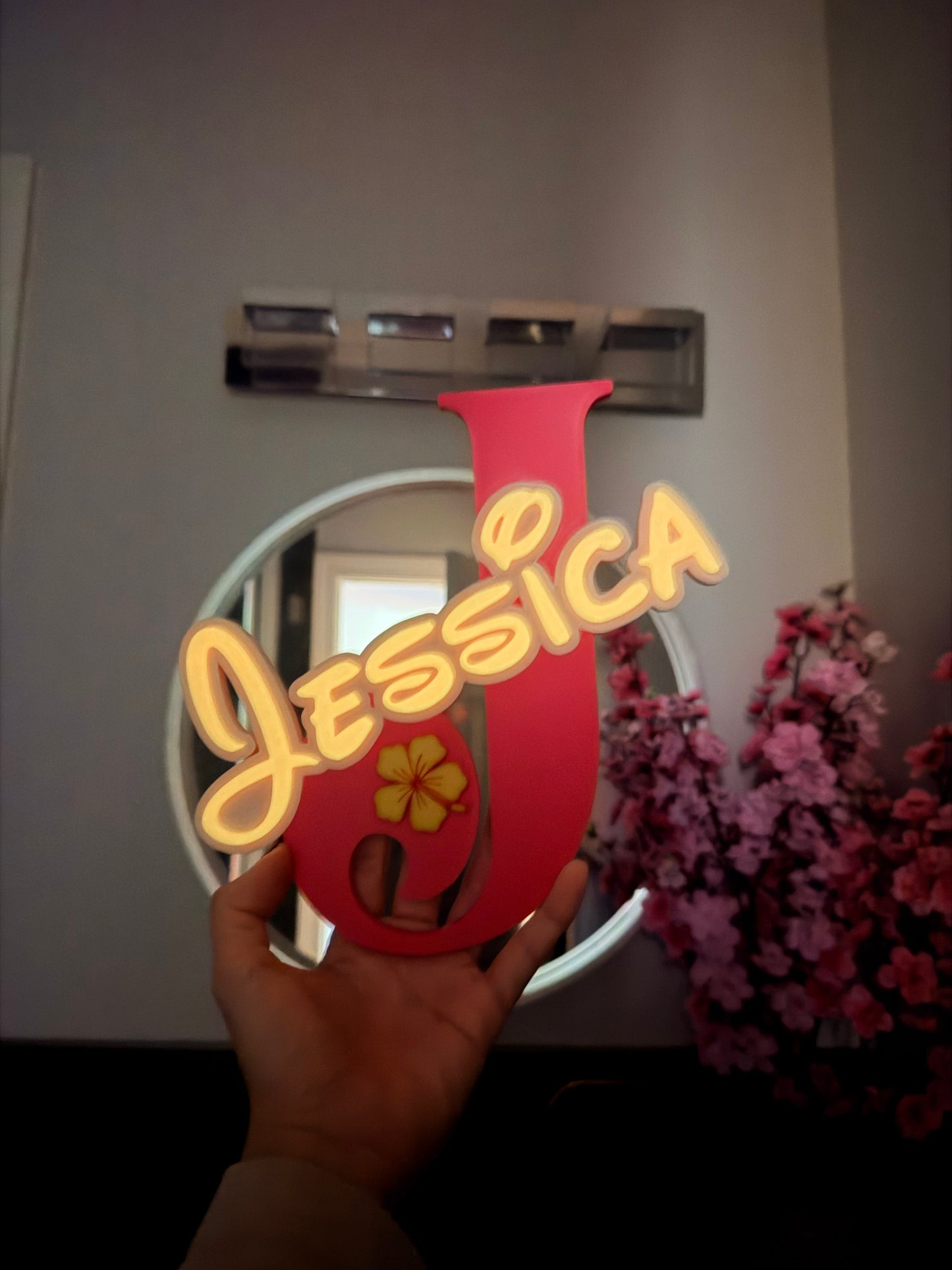 Custom Kid Name Door Sign GLOW IN THE DARK