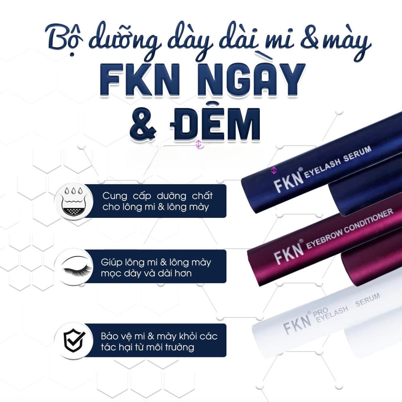 FKN Pro Eyelash Serum - Bộ tinh chất dưỡng mi & mày