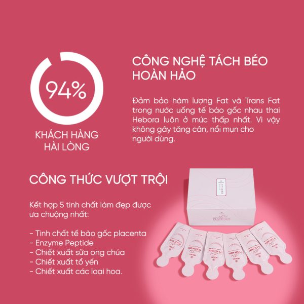 HEBORA Placenta - Nước uống tế bào gốc nhau thai