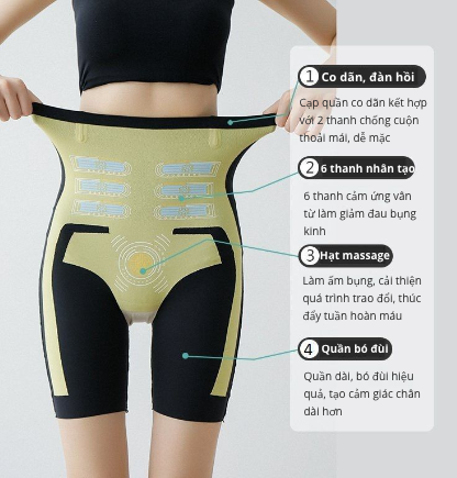 SPANDEX Quần Định Hình Siết Eo