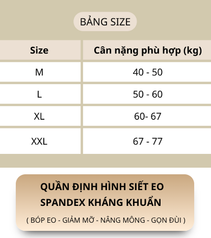 SPANDEX Quần Định Hình Siết Eo