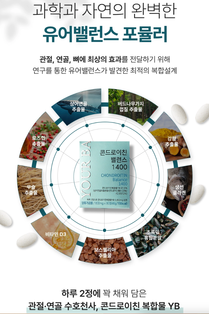 YOUR BALANCE CHONDROITIN BALANCE 1400 - Viên uống xương khớp