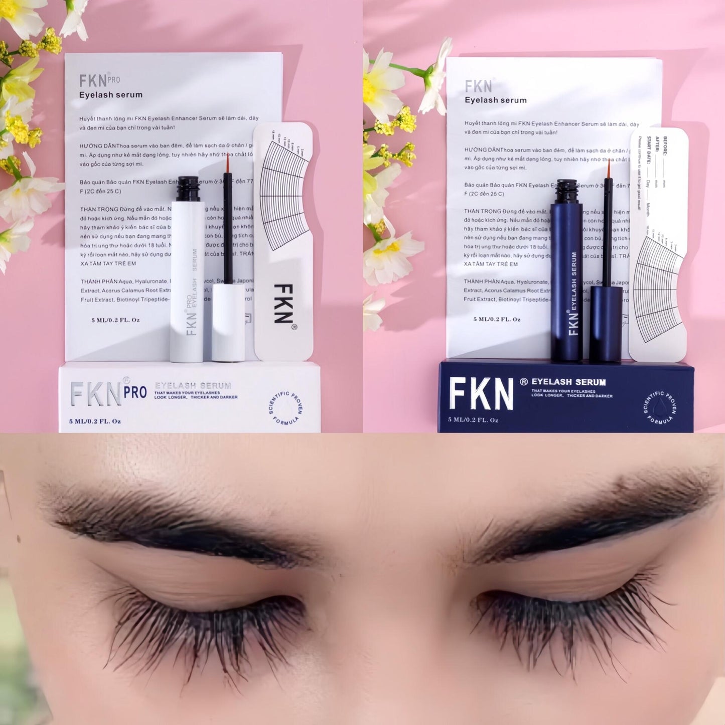 FKN Pro Eyelash Serum - Bộ tinh chất dưỡng mi & mày