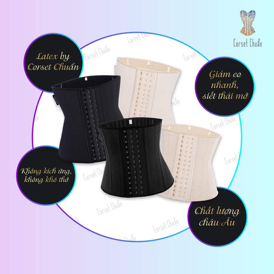Đai nịt bụng Latex corset