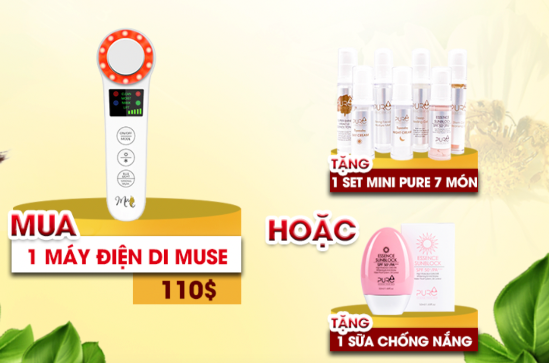 MUSE Face Massager Instrument - Máy điện di ion nâng cơ