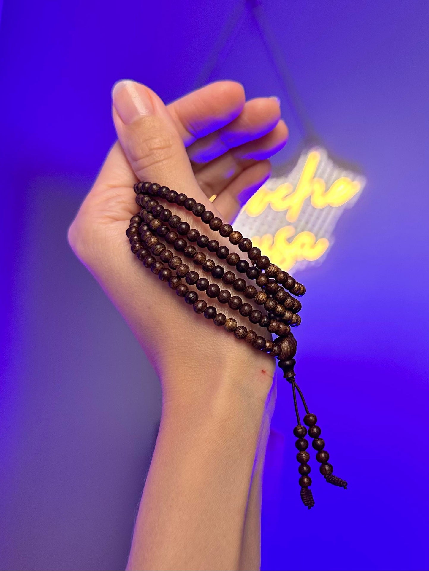 Vòng Trầm Hương Indonesia 216 Hạt 4ly