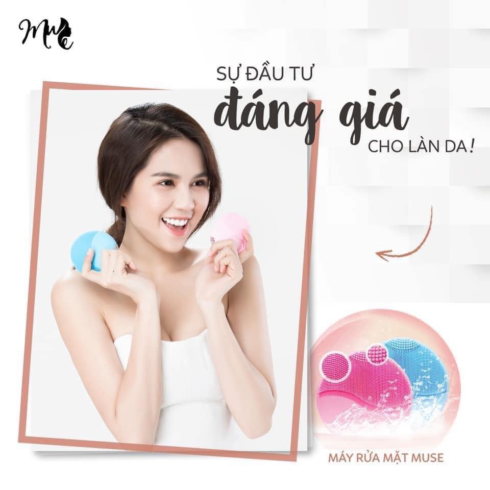 MUSE Facial Cleansing Brush - Máy rửa mặt ( PINK )